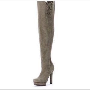 Size 8, Jennifer Lopez Lisette Gray Knee high boots